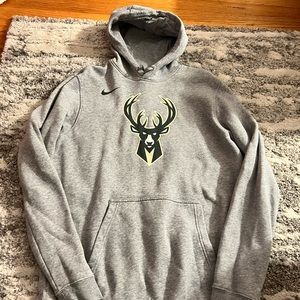 Nike Milwaukee Bucks Gray Hoodie